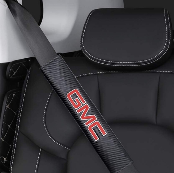 Other - 2 new GMC csrbon fiber car seat belt cushioned pads
